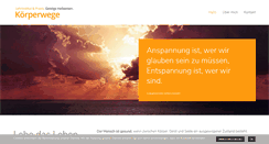 Desktop Screenshot of koerperwege.de