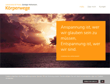 Tablet Screenshot of koerperwege.de